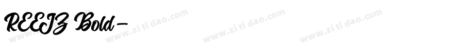 REEJZ Bold字体转换